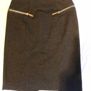 Dark Gray Michael Kors Pencil Skirt